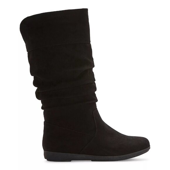 St. John's Bay Womens Kimble Flat Heel Slouch Boots in Black, 8.5 M - Picture 2 of 9